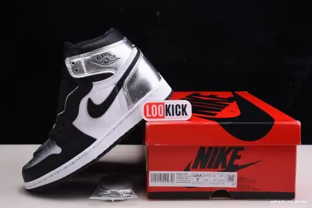 Rep HIGH TOE 1 AIR CD0461-001 OG JORDAN WMNS SILVER 0603